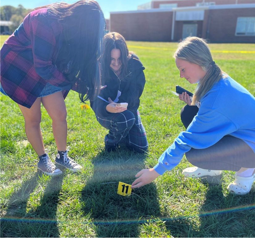 Absegami's Homeland Security students soaked up some of the great October weather while they practiced their evidence collection and crime scene photography skills in their CSI and Forensics class.  Great job out there Braves!