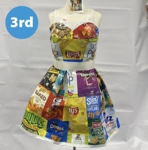 Kiera Liu created this dress made of chip bags