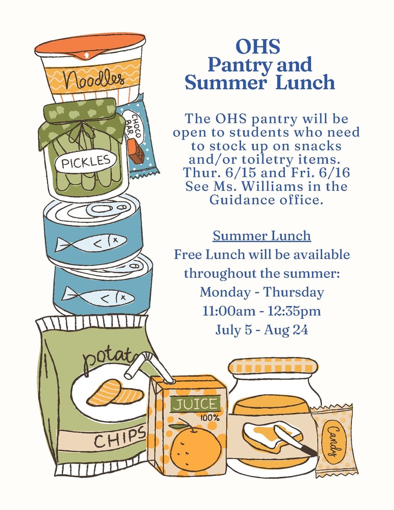 OHS Pantry and Summer Lunch