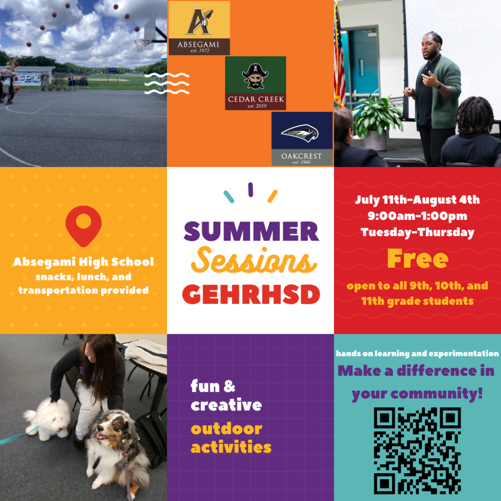 Summer Sessions Flyer and QR Code