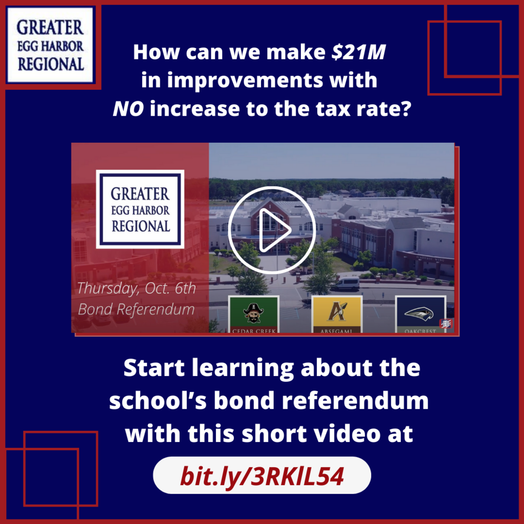 Start learning about the school’s bond referendum with this short video. How can we make $21M in improvements with NO increase to the tax rate? https://youtu.be/E4lHxVEyf2c