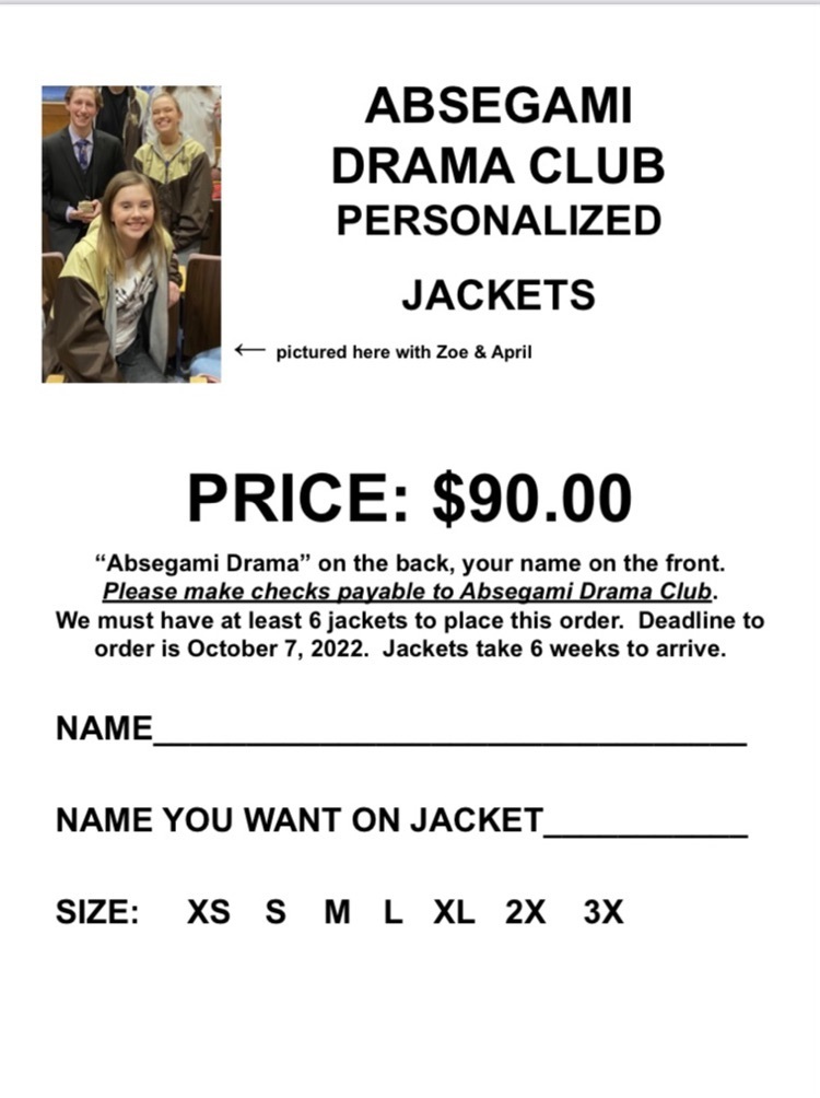 Drama Club Jacket Form
