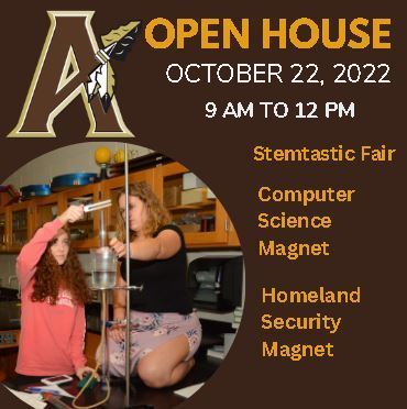 Open House is October 22 from 9-12