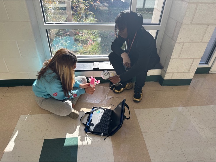students record sounds in the hallway 