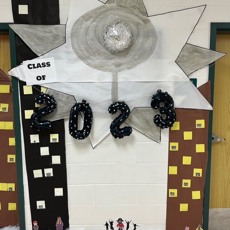 2023 display in the 100 hallway