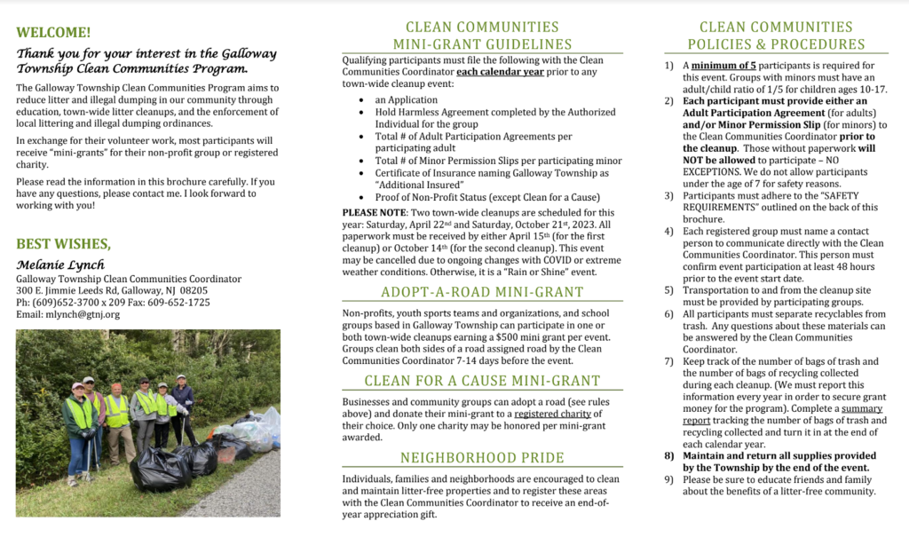 clean communities brochure