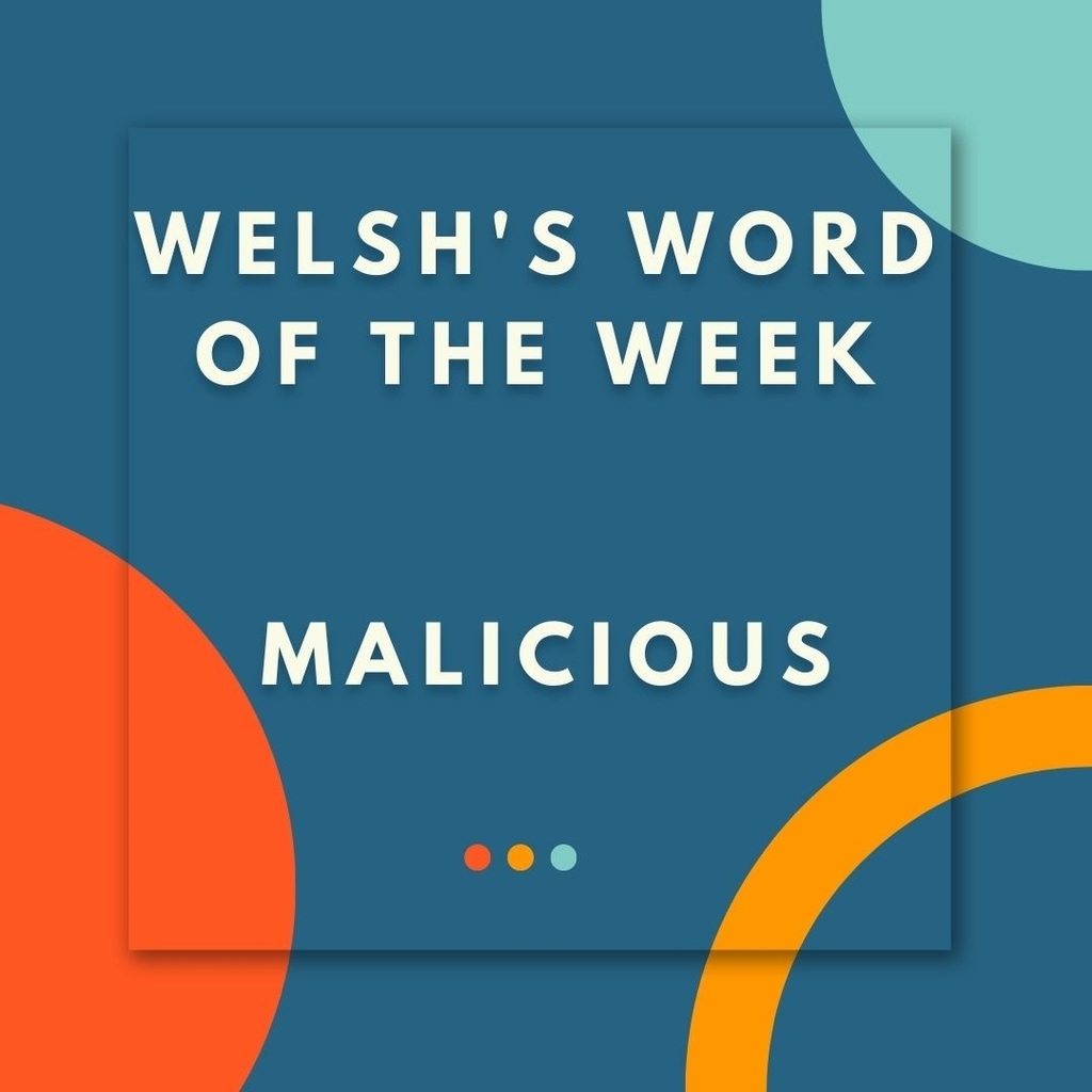 welsh's word of the week 
