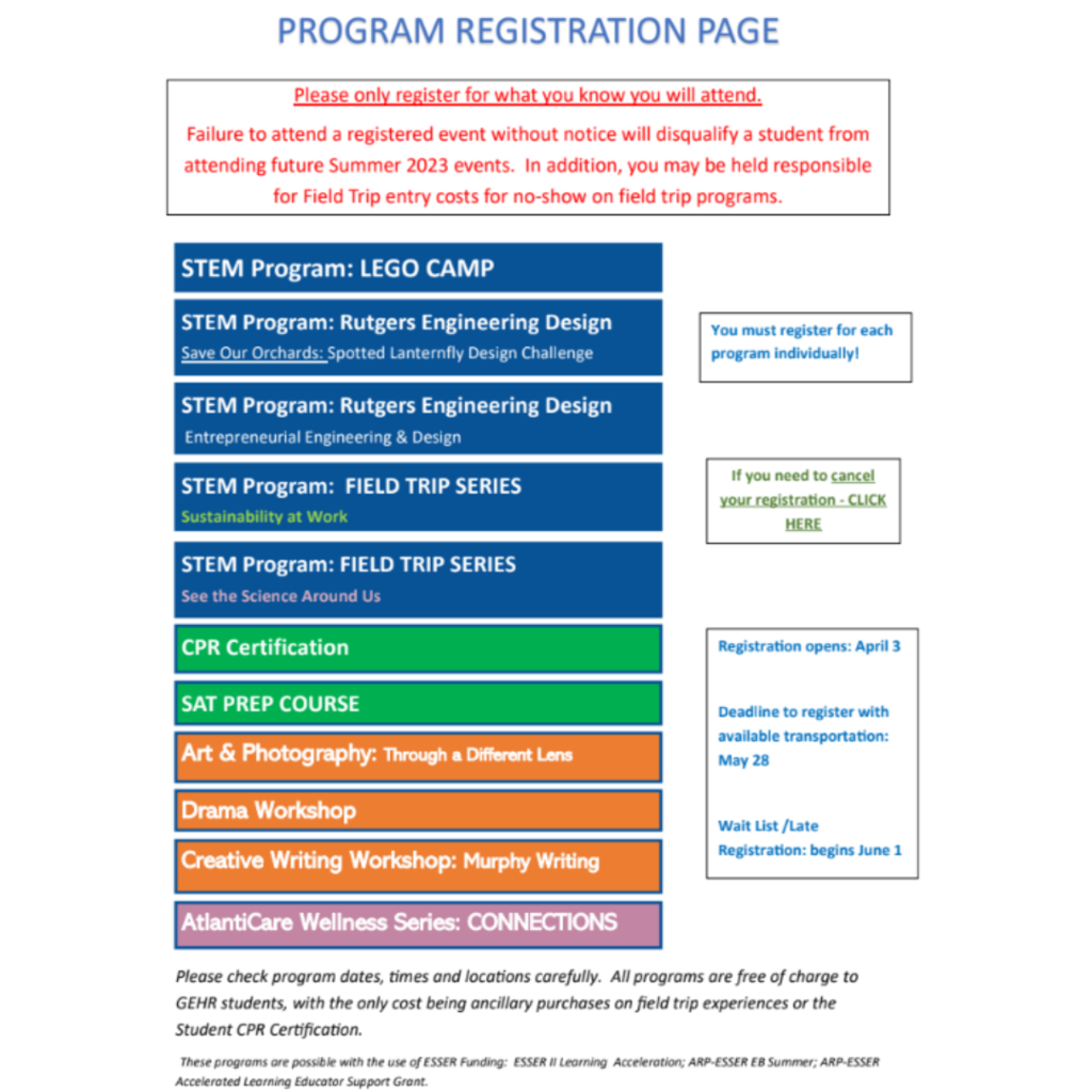 EY Summer Programs, scan to get more info