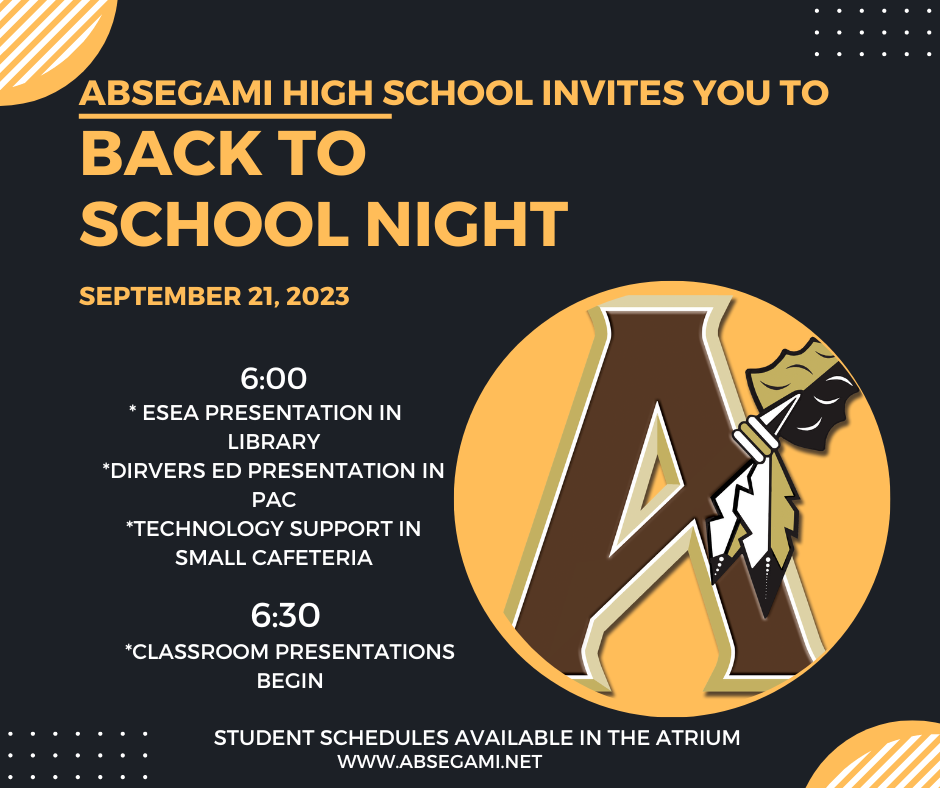 Meet your teachers at back to school night on 9/21. Special presentations begin at 6:00